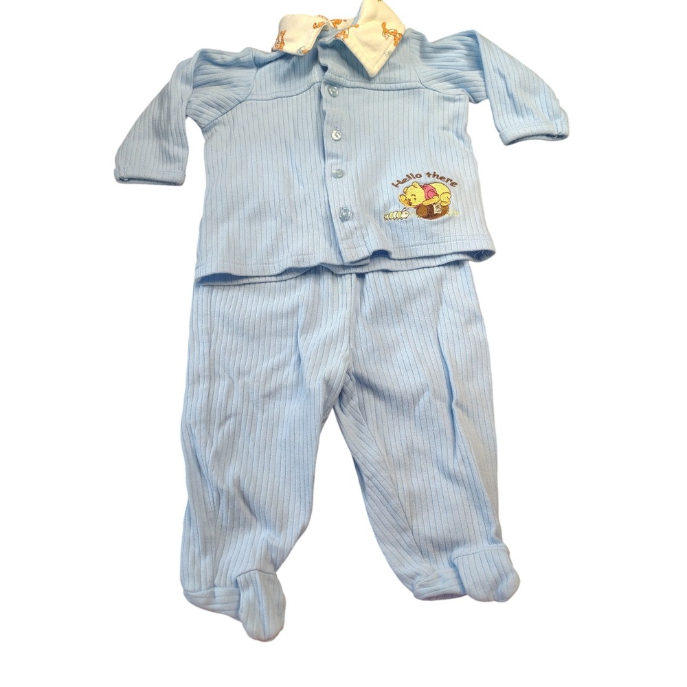 Vintage Winnie the Pooh 6/9 month two‎ PC set